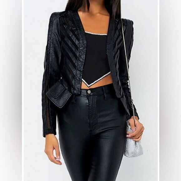 Azalea Wang Luxe Life Mesh Panel Blazer Size 3X - Picture 16 of 16